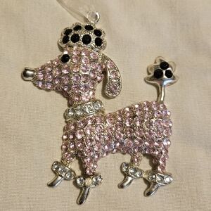 Pink Poodle Ornament